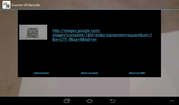Scanner QR Barcode android App screenshot 0